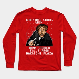 Christmas Starts When - Die Hard Long Sleeve T-Shirt